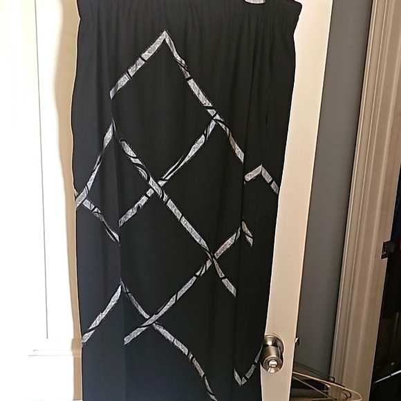 Sophia La Belle New York Designer 2pc Black Suit, Top & Skirt, Sz 16-18 Large - Picture 5 of 11